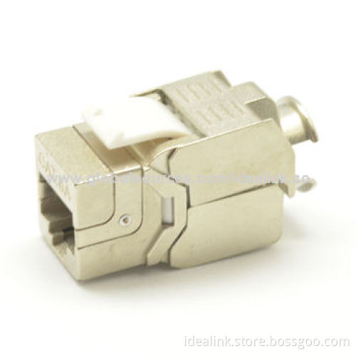 Cat6A Keystone Jack, Supports T568A/T568B, 550MHz Wiring, Shielded, High Quality